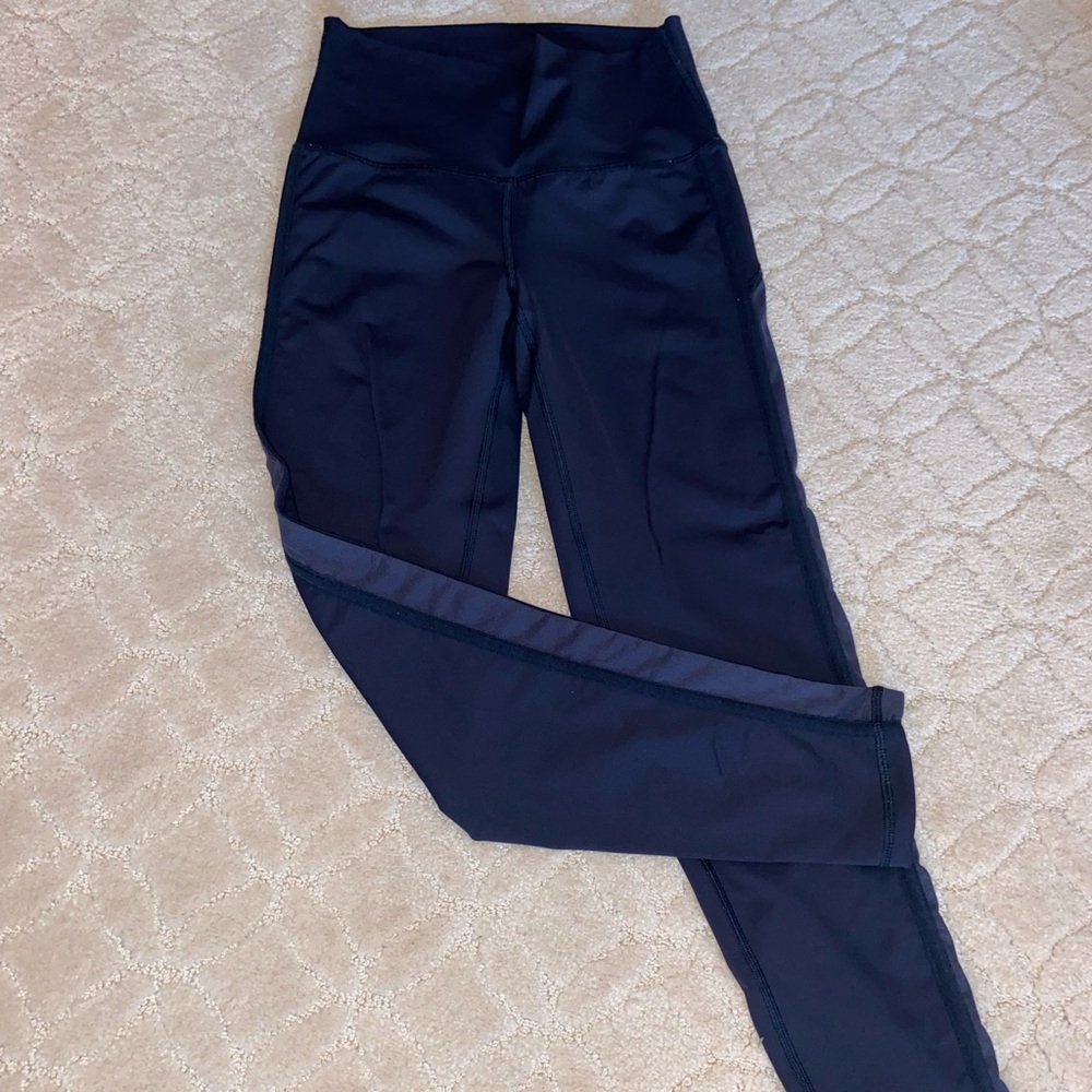 7/8 length blue aerie leggings